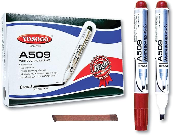 Yosogo Whiteboard Marker Red  12s